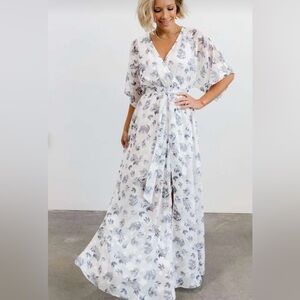 NWOT Luca Jacquard Kimono maxi dress
